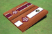 Texas A&M "State Outline" Rosewood Alternating Long Stripe Cornhole Boards Texas A&M "State Outline" Rosewood Alternating Long Stripe Cornhole Boards