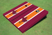 Virginia Tech "HokieBird" Orange And Maroon Matching Long Stripe Cornhole Boards