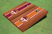 Virginia Tech "HokieBird" Rosewood Alternating Long Stripe Cornhole Boards