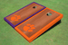 Clemson University Rosewood Alternating Border Cornhole Boards Clemson University Rosewood Alternating Border Cornhole Boards