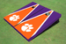 Clemson University Orange And Purple Matching Triangle Cornhole Boards