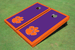 Clemson University Orange Matching Border Cornhole Boards