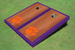 Clemson University Purple Rosewood Matching Border Cornhole Boards