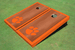 Clemson University Orange Rosewood Matching Border Cornhole Boards Clemson University Orange Rosewood Matching Border Cornhole Boards