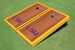 Louisiana State University Gold Rosewood Matching Border Cornhole Boards
