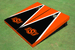 Oklahoma State University Black and Orange Matching Triangle Cornhole Boards Oklahoma State University Black and Orange Matching Triangle Cornhole Boards
