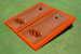 Oklahoma State University Orange Rosewood Matching Borders Cornhole Boards
