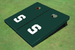 Michigan State University "S" Hunter Matching Solid Cornhole Boards Michigan State University "S" Hunter Matching Solid Cornhole Boards