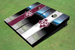 Texas A&M "State Outline" Field Long Strip Alternating Themed Cornhole Boards