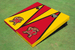 University of Maryland Alternating Triangle Cornhole Boards University of Maryland Alternating Triangle Cornhole Boards