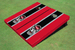 NC State University Black and Red Matching Long Stripe Cornhole Boards