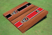 NC State University Rosewood Alternating Long Stripe Cornhole Boards