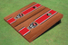 NC State University Red Rosewood Matching Long Stripe Cornhole Boards