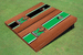Marshall University Rosewood Alternating Long Stripe Cornhole Boards