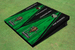 Marshall University Green and Black Matching Wood Look Triangle Cornhole Boards