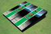 Marshall University Field Long Stripe Matching Green Themed Cornhole Boards