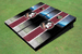 Florida State University Field Long Stripe Matching Maroon Themed Cornhole Boards