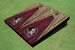 Florida State University Maroon and Gold Matching Wood Look Triangle Cornhole Boards Florida State University Maroon and Gold Matching Wood Look Triangle Cornhole Boards