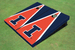 University of Illinois Orange And Navy Matching Triangle Cornhole Boards