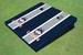 University of Connecticut "UConn" Gray and Navy Matching Long Stripe Cornhole Boards
