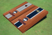 University of Connecticut "UConn" Rosewood Alternating Long Stripe Cornhole Boards