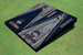 University of Connecticut "UConn" Alternating Wood Look Triangle Cornhole Boards