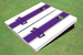 Texas Christian University "TCU" Purple and White Matching Long Stripe Cornhole Boards
