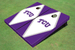 Texas Christian University "TCU" White and Purple Matching Diamond Cornhole Boards