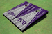 Texas Christian University "TCU" White and Purple Matching Wood Look Triangle Cornhole Boards