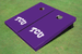 Texas Christian University "TCU" Purple Matching Solid Cornhole Boards