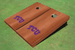 Texas Christian University "TCU" Solid Rosewood Cornhole Boards Texas Christian University "TCU" Solid Rosewood Cornhole Boards