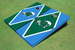 Tulane University Alternating Diamond Cornhole Boards
