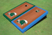 Tulane University Rosewood Alternating Border Cornhole Boards