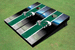 Tulane University Field Long Stripe Matching Green Themed Cornhole Boards