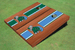 Tulane University Rosewood Alternating Long Stripe Cornhole Boards