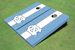 University of North Carolina "UNC" White and Blue Matching Long Stripe Cornhole Boards