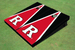 Rutgers University Red and Black Matching Triangle Cornhole Boards