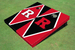 Rutgers University Alternating Diamond Cornhole Boards