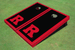 Rutgers University Red Matching Border Cornhole Boards
