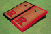Rutgers University Rosewood Alternating Border Cornhole Boards