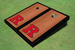 Rutgers University Black Rosewood Matching Border Cornhole Boards