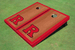 Rutgers University Red Rosewood Matching Borders Cornhole Boards