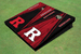 Rutgers University Alternating Wood Look Triangle Cornhole Boards Rutgers University Alternating Wood Look Triangle Cornhole Boards