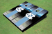 University of North Carolina "UNC" Field Long Stripe Matching Blue Themed Cornhole Boards