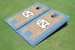 University of North Carolina "UNC" Matching Unc Basketball Court Custom Cornhole Board