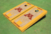 University of Minnesota Matching Gold Basketball Court Custom Cornhole Board University of Minnesota Matching Gold Basketball Court Custom Cornhole Board