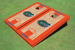 University of Florida Orange Matching Basketball Court Custom Cornhole Board