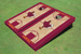 Virginia Tech "HokieBird" Maroon Matching Basketball Court Custom Cornhole Board