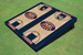 Auburn University "Tiger Eyes" Navy Matching Basketball Court Custom Cornhole Board