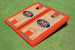Auburn University "Tiger Eyes" Orange Matching Basketball Court Custom Cornhole Board